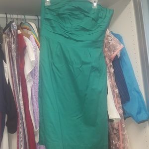 Aqua blue Strapless Dress